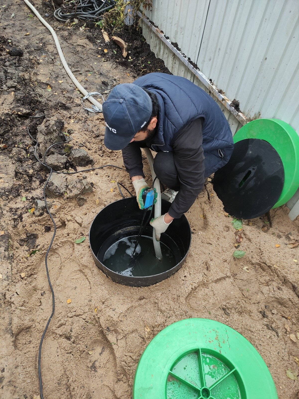 Процесс обслуживания септиков